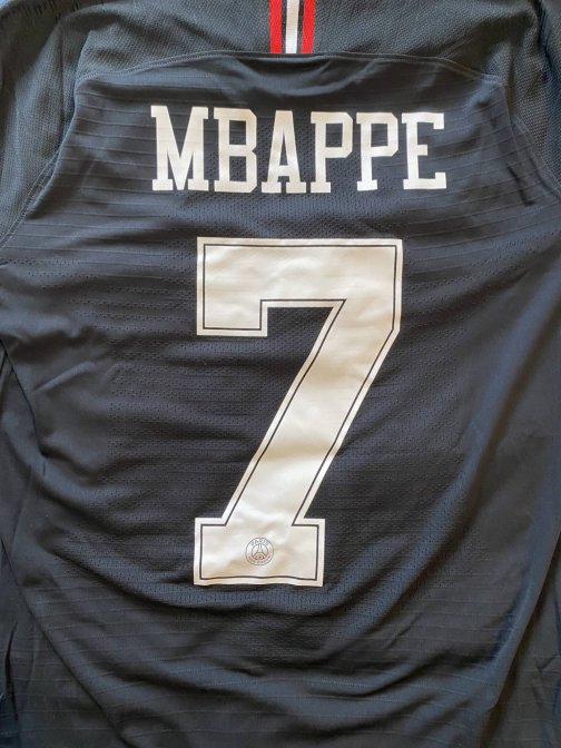 Maillot PSG 2018/2019 Mbappé Third Noir (M)