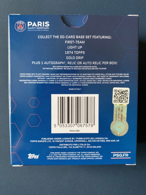 Topps Paris Saint-Germain Team set 2023 2024  - Lot de 50 Cartes de base, Set Complet.