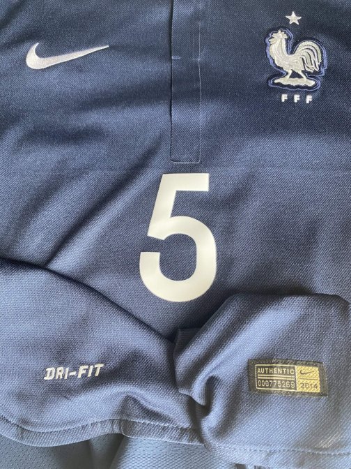Maillot Nike France Sakho 5 Cdm 2014 home stock pro Taille L