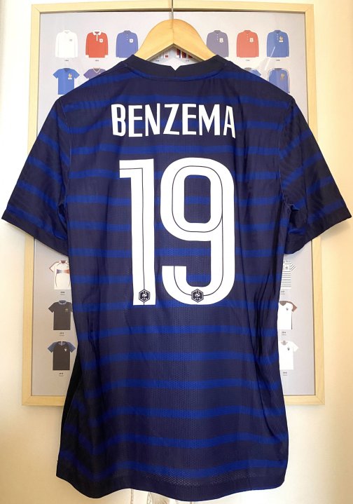 Maillot Nike Authentique Vapor France FFF Benzema 19 Home 2020/2021Taille M