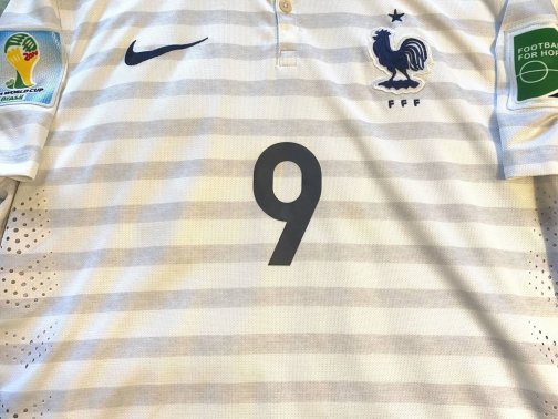 Maillot Nike France Cdm 2014 Giroud 9 Away Stock Pro Taille L