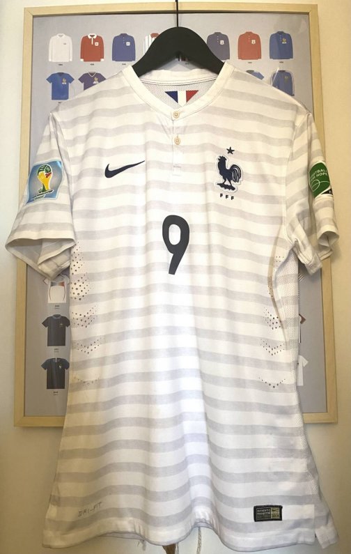 Maillot Nike France Cdm 2014 Giroud 9 Away Stock Pro Taille L