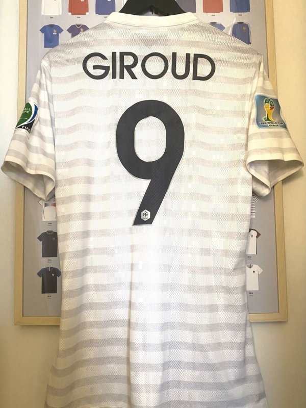 Maillot Nike France Cdm 2014 Giroud 9 Away Stock Pro Taille L