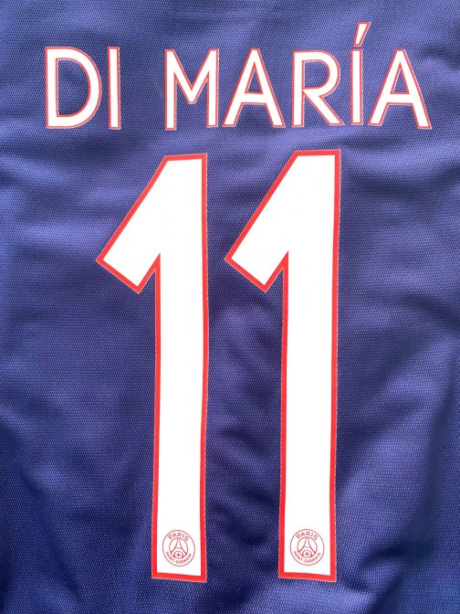 Maillot Nike PSG Di Maria Stock Pro Home 2015/2016 Taille S Full Patch Ldc