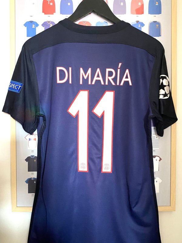 Maillot Nike PSG Di Maria Stock Pro Home 2015/2016 Taille S Full Patch Ldc