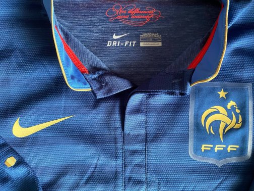 Maillot Nike authentique Vapor France FFF Home 2012 taille L