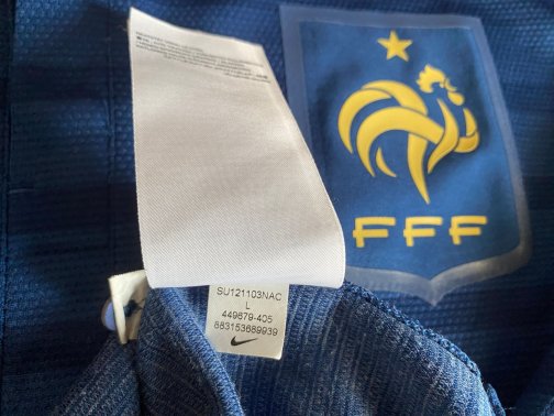 Maillot Nike authentique Vapor France FFF Home 2012 taille L
