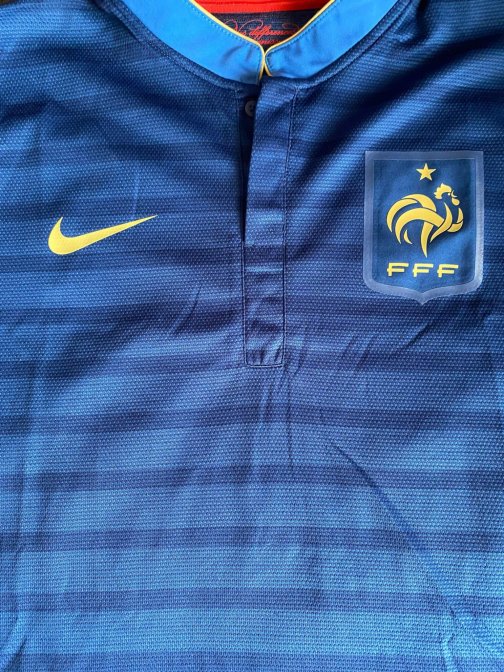 Maillot Nike authentique Vapor France FFF Home 2012 taille L