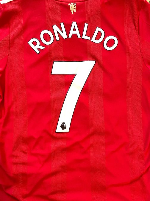 Maillot Adidas Authentic Manchester United Cristiano Ronaldo 7 Home 2021/2022 Taille L