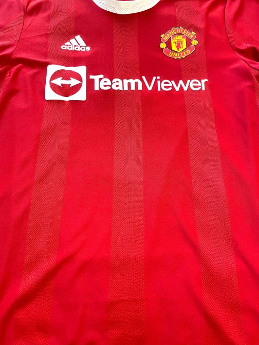 Maillot Adidas Authentic Manchester United Cristiano Ronaldo 7 Home 2021/2022 Taille L