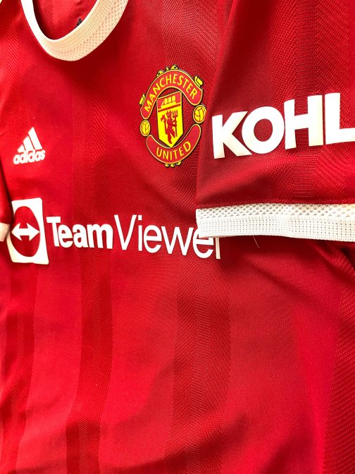 Maillot Adidas Authentic Manchester United Cristiano Ronaldo 7 Home 2021/2022 Taille L