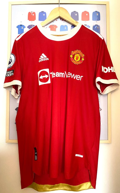 Maillot Adidas Authentic Manchester United Cristiano Ronaldo 7 Home 2021/2022 Taille L