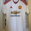 Maillot Adidas Stadium Manchester United Away 2015/2016 Taille S Neuf