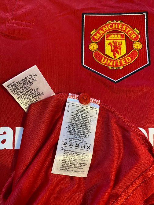 Maillot Adidas Stadium Manchester United Home 2021/2022 Taille L Manche Longue Neuf