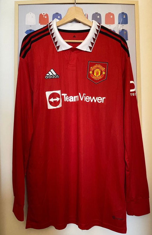 Maillot Adidas Stadium Manchester United Home 2021/2022 Taille L Manche Longue Neuf