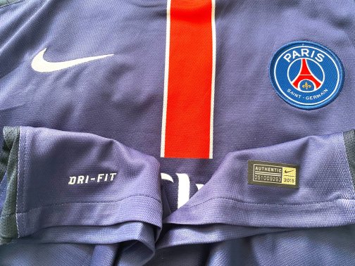 Maillot Nike authentic vapor PSG Ibrahimovic Home 2015/2016 Taille XL Full Patch Ligue 1