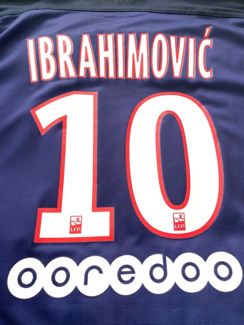 Maillot Nike authentic vapor PSG Ibrahimovic Home 2015/2016 Taille XL Full Patch Ligue 1