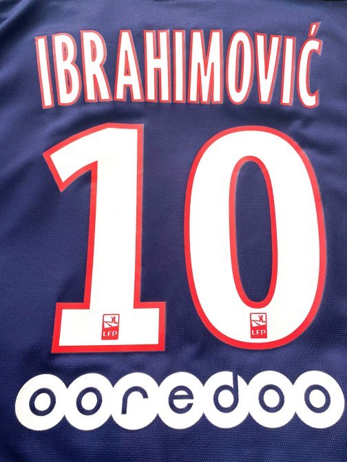 Maillot Nike authentic vapor PSG Ibrahimovic Home 2015/2016 Taille XL Full Patch Ligue 1