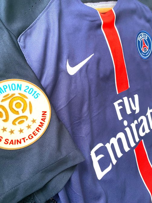 Maillot Nike authentic vapor PSG Ibrahimovic Home 2015/2016 Taille XL Full Patch Ligue 1