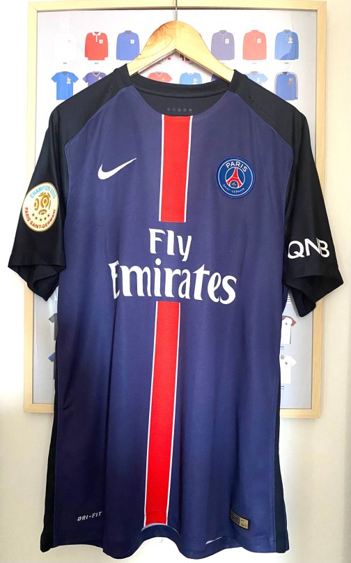 Maillot Nike authentic vapor PSG Ibrahimovic Home 2015/2016 Taille XL Full Patch Ligue 1