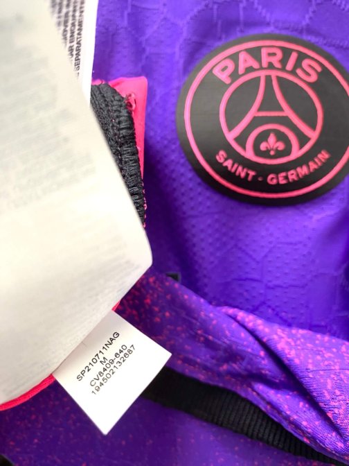 Maillot PSG Jordan authentique vapor Verratti Fourth 2020/2021 Taille M