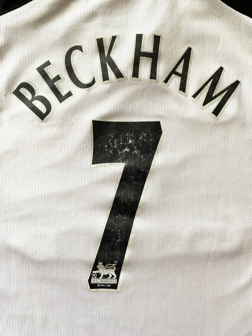 Maillot Umbro Centenaire Manchester United Beckham Away/Third 2001/2002 réversible Taille M