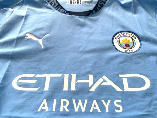 Design sans titre (2) Maillot Puma Manchester City Authentic ULTRAWEAVE Home 2024/2025 Taille L