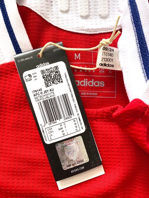 Maillot Adidas Arsenal Authentic HEAT RDY Home 2024/2025 Taille M
