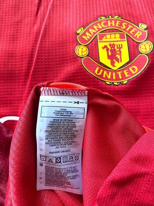 Maillot Adidas Manchester United Authentic Home 2024/2025 Taille L