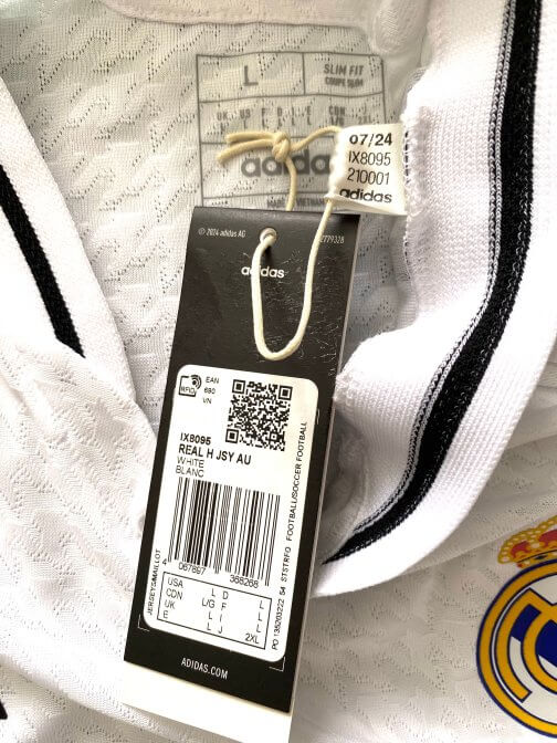 Maillot Adidas Real Madrid Authentic Home 2024/2025 Taille L