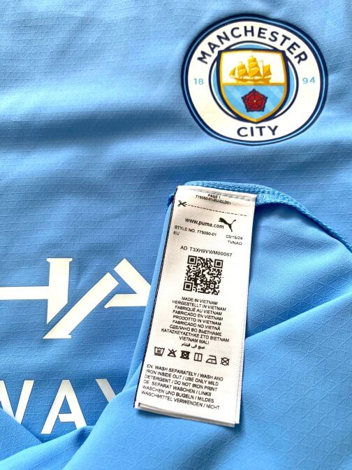 Maillot Puma Manchester City Authentic ULTRAWEAVE Home 20242025 Taille L (7) Maillot Puma Manchester City Authentic ULTRAWEAVE Home 2024/2025 Taille L