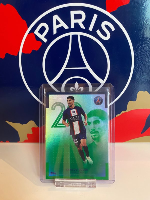 Topps PSG Team Set 22-23 Carlos Soler Parallel Numérotée 138/250