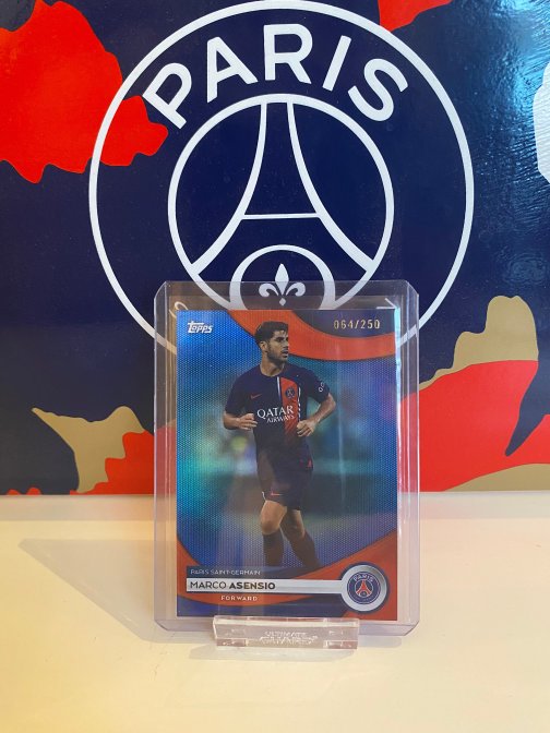 Topps PSG Team Set 23-24 Marco Asensio Parallel Numérotée 064250 Topps PSG Team Set 23-24 Marco Asensio Parallel Numérotée 064/250