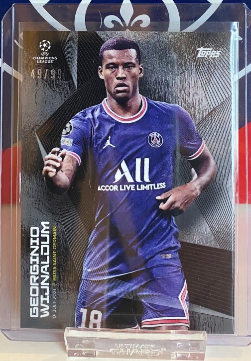 Topps UCL PSG 21-22 Wijnaldum Rare Parallel 49/99