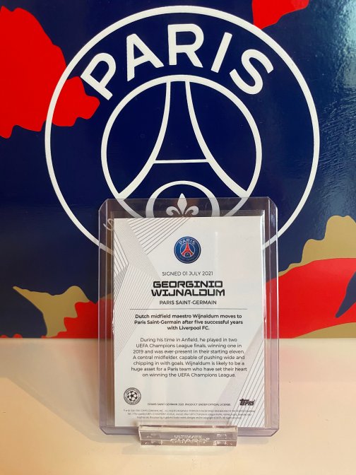 Topps UCL PSG 21-22 Wijnaldum Rare Parallel 49/99